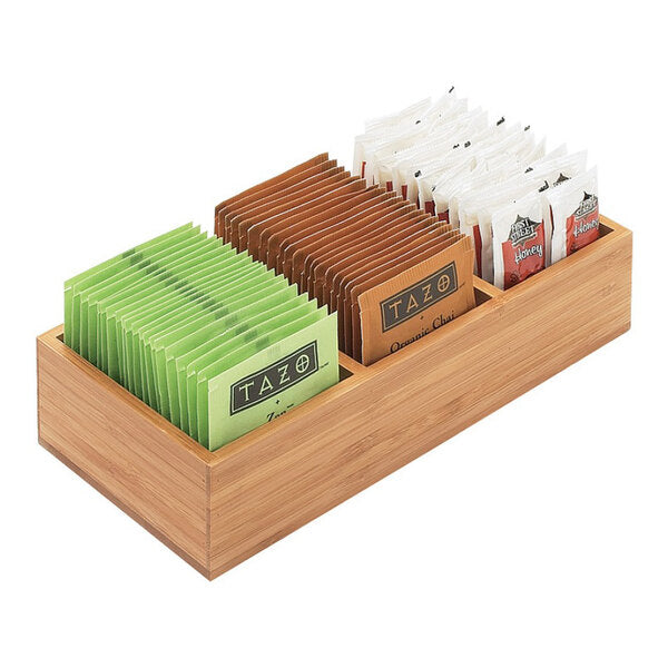 Cal-Mil Bamboo Packet Condiment Organizer - 9 1/2" x 4 1/2" – item 2111246