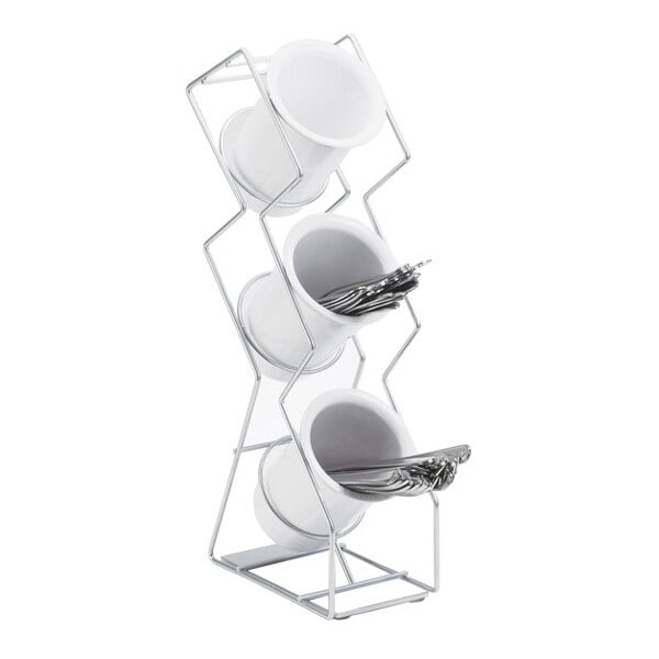 Platinum Wire 3-Cylinder Vertical Condiment Display – item 21110253SL