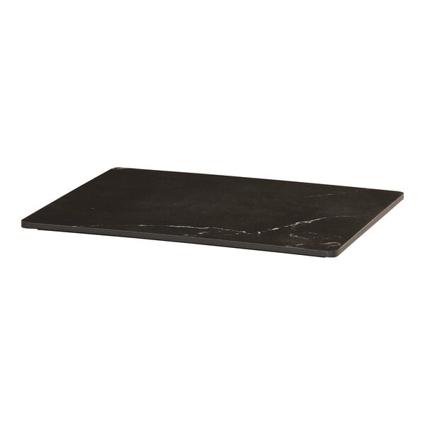 Cal-Mil 13 1/2" x 10 3/4" Black Marble Melamine Serving Tray – item 2111012124