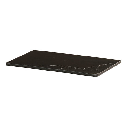 Cal-Mil 10 1/2" x 6 1/2" Black Marble Melamine Serving Tray – item 21140761024