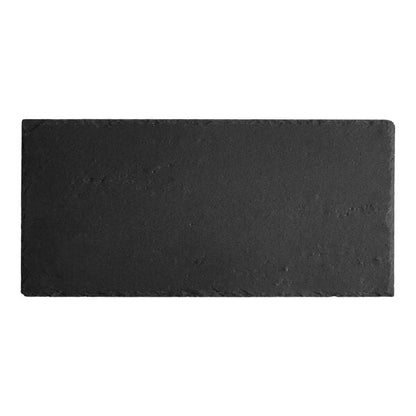 Acopa 15" x 7 1/2" Black Slate Serving Tray – item 304SLRE1575 image 2