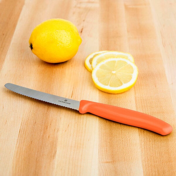 Victorino Utility Knife w/ Tangerine Orange Handle 6.7839.C1 – item 35367836OR image 2