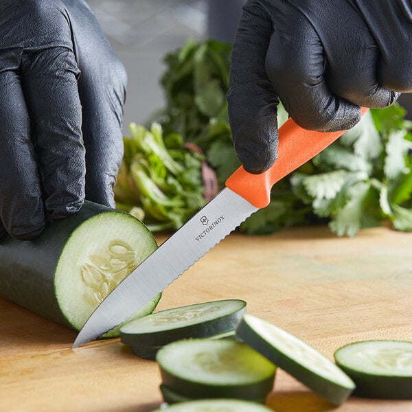 Victorinox Paring Knife w/ Tangerine Orange Handle – item 35367736L9OR image 2