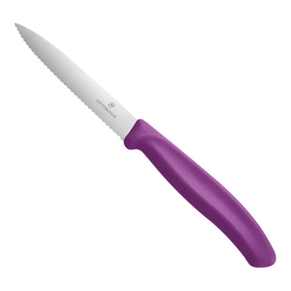 Victorinox 6.7735.C1 Paring Knife w/ Eggplant Purple Handle – item 35367736L5PK
