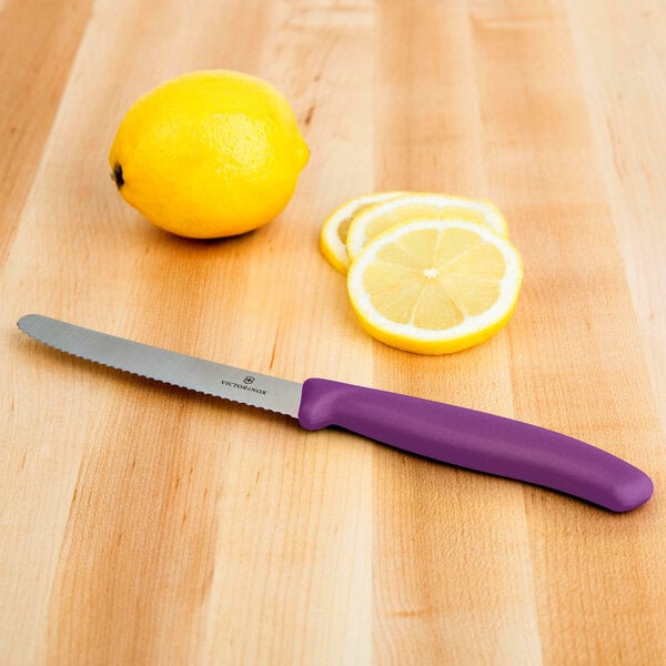 Victorinox Utility Knife w/ Eggplant Purple Handle 6.7835.C1 – item 35367836PK image 2