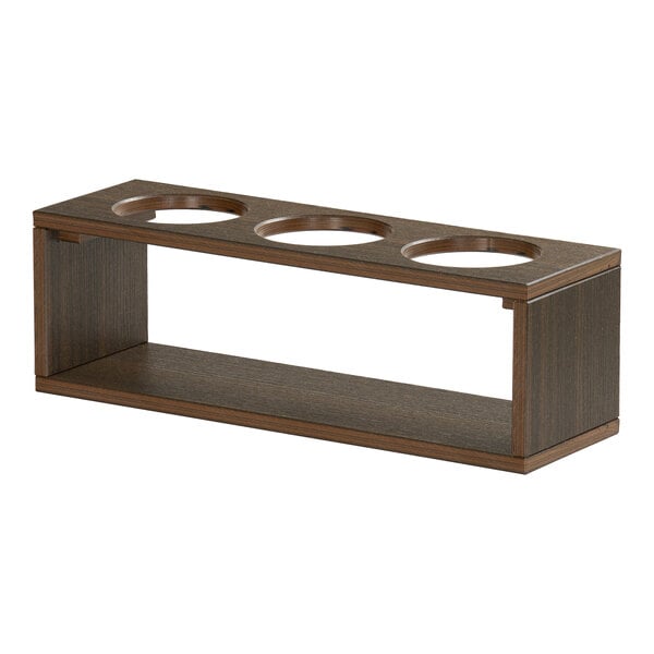 17" x 5 1/2" Mocha 3-Cylinder Condiment Display 28603-3-140 – item 211V33140286