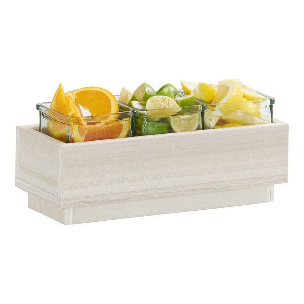 13" x 5 1/4" Condiment Display w/ 3 Polycarbonate Jars – item 211V116141286