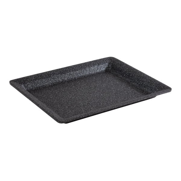APS Frostfire 12 3/4" x 10 1/2" Dark Serving Tray - GN 1/2 – item 959APS30501
