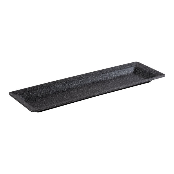 APS Frostfire 20 7/8" x 6 3/8" Dark Serving Tray - GN 2/4 – item 959APS30502