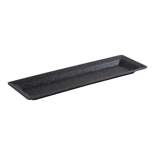 APS Frostfire 20 7/8" x 6 3/8" Dark Serving Tray - GN 2/4 – item 959APS30502