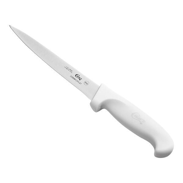 Choice 7" Flexible Fillet Knife w/ White Handle – item 220KWFLTFLX7