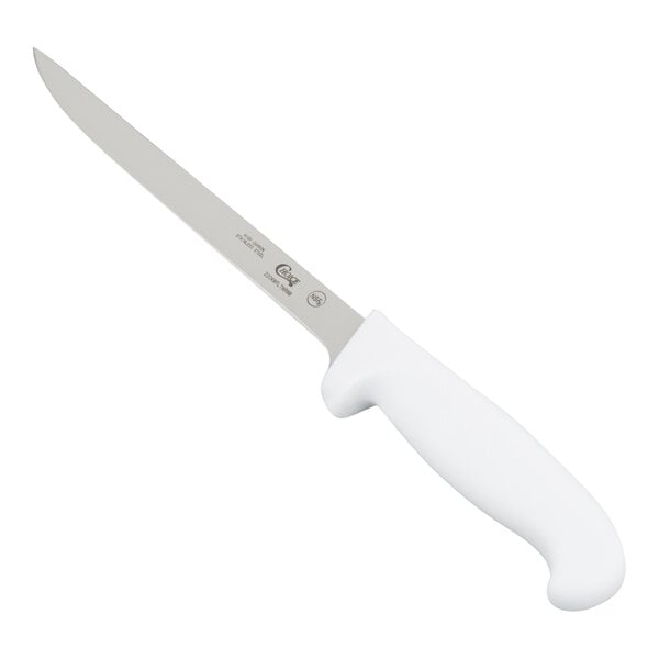 Choice 8" Narrow Semi-Stiff Fillet Knife w/ White Handle – item 220KWFLTNRW8