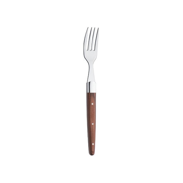 Amefa 252000B000320 Royal Dinner Fork w/ Brown Wood Handle – item 548252320