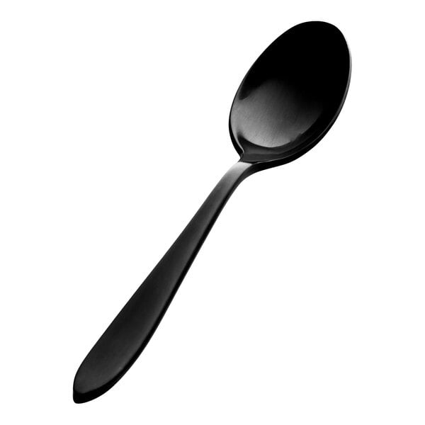 Bon Chef Luce 6 5/16" X-Heavy Matte Black Teaspoon – item 201S4400BM