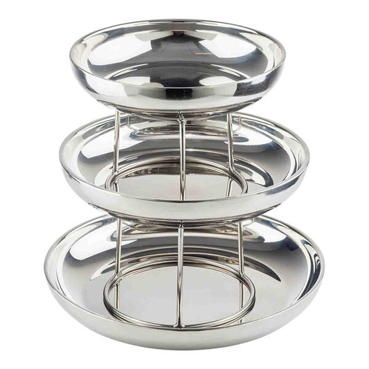 Tablecraft 14" 3-Tier Double-Walled Seafood Serving Tray – item 80812913
