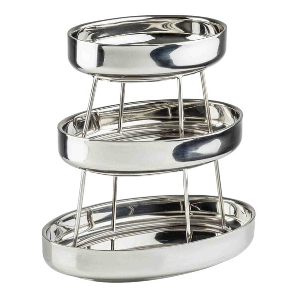 Tablecraft 14" 3-Tier Double-Walled Seafood Serving Tray – item 80812915