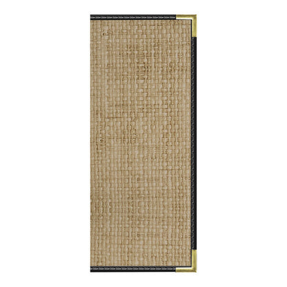 H. Risch, Inc. Rattan 4 1/4" x 11" Menu Cover w/ Trim – item 75914RTNPK4FQ4