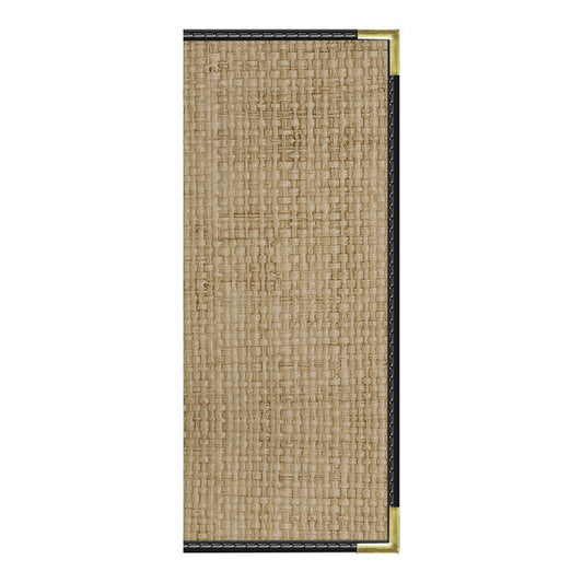 H. Risch, Inc. Rattan 4 1/4" x 11" Menu Cover w/ Trim – item 75914RTNPK4FQ4