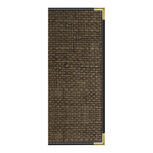 H. Risch, Inc. Rattan 4 1/4" x 11" Menu Cover w/ Trim – item 75917RTNPKOL0O