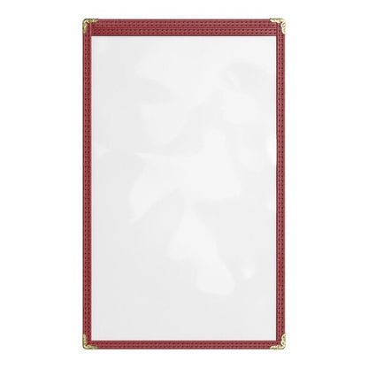 Choice 8 1/2" x 14" 2-View Single Pocket Menu Cover – item 1761PK8514BU