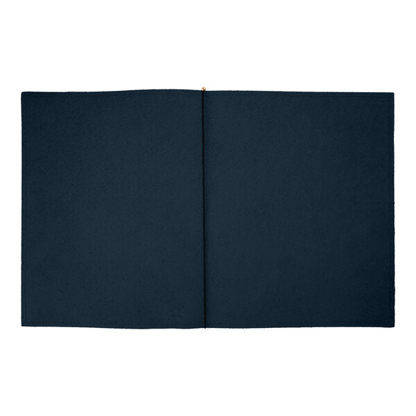 H. Risch, Inc. Genuine Leather 8 1/2" x 11" Menu Cover – item 7599GP8511BL