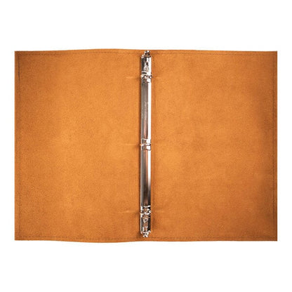 H. Risch, Inc. Genuine Leather 5 1/2" x 8 1/2" Menu Binder – item 7598GB5585BR image 2
