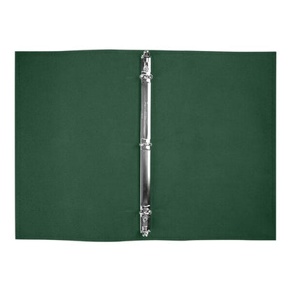 H. Risch, Inc. Genuine Leather 5 1/2" x 8 1/2" Menu Binder – item 7599GB5585GRN image 2