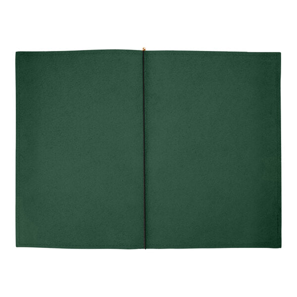H. Risch, Inc. Genuine Leather 5 1/2" x 8 1/2" Menu Cover – item 7597GP5585GRN