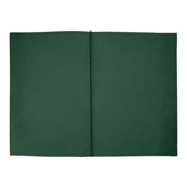 H. Risch, Inc. Genuine Leather 8 1/2" x 14" Menu Cover – item 7596GP8514GRN