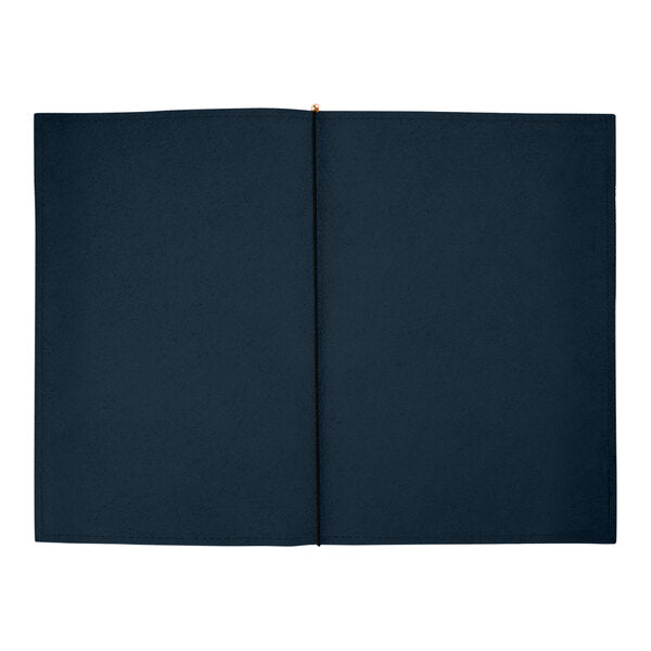 H. Risch, Inc. Genuine Leather 8 1/2" x 14" Menu Cover – item 7594GP8514BL