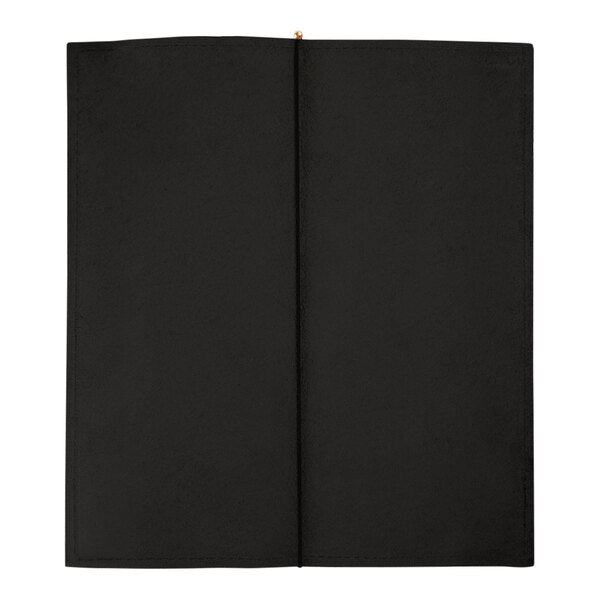 H. Risch, Inc. Genuine Leather 4 1/4" x 11" Menu Cover – item 7599GP42511BLK
