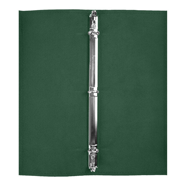 H. Risch, Inc. Genuine Leather 4 1/4" x 11" Menu Binder – item 7595GB42511GRN image 2