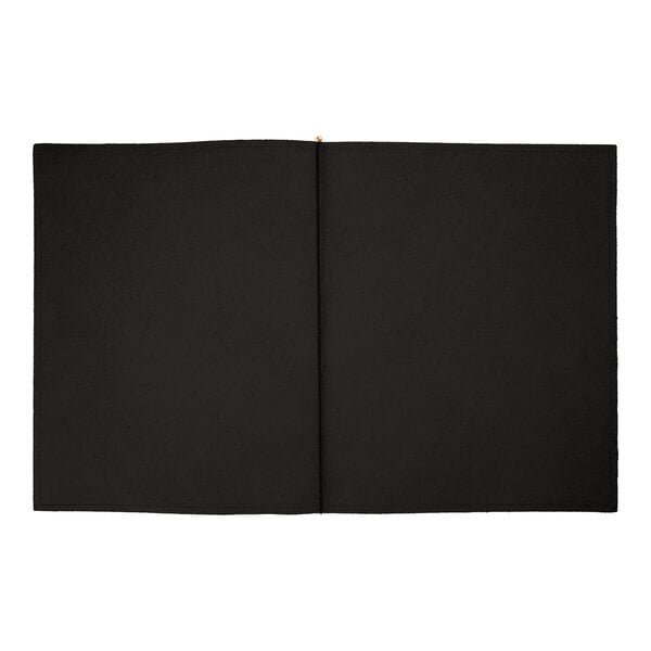 H. Risch, Inc. Genuine Leather 8 1/2" x 11" Menu Cover – item 7598GP8511BLK