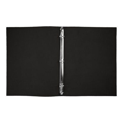 H. Risch, Inc. Genuine Leather 8 1/2" x 11" Menu Binder – item 7591GB8511BLK image 2