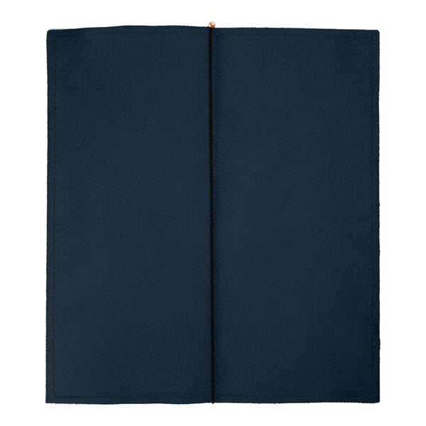 H. Risch, Inc. Genuine Leather 4 1/4" x 11" Menu Cover – item 7591GP42511BL