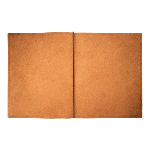 H. Risch, Inc. Genuine Leather 8 1/2" x 11" Menu Cover – item 7591GP8511BR