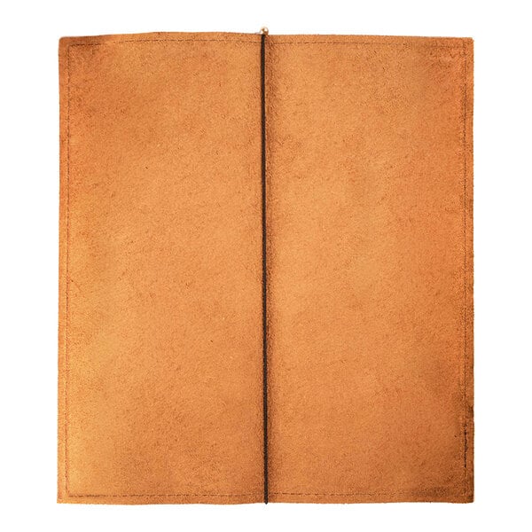 H. Risch, Inc. Genuine Leather 4 1/4" x 11" Menu Cover – item 7592GP42511BR
