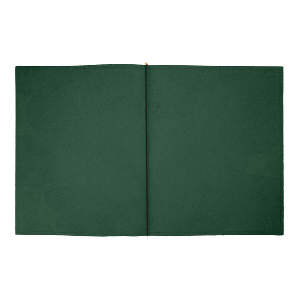 H. Risch, Inc. Genuine Leather 8 1/2" x 11" Menu Cover – item 7592GP8511GRN