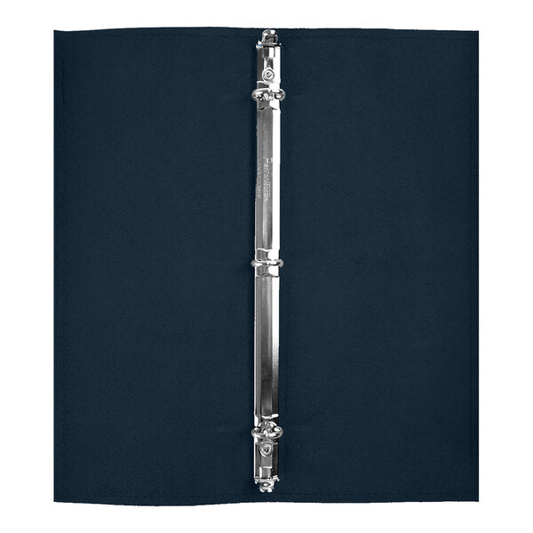 H. Risch, Inc. Genuine Leather 4 1/4" x 11" Menu Binder – item 7593GB42511BL image 2