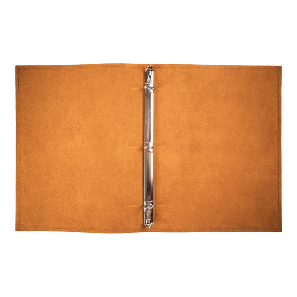H. Risch, Inc. Genuine Leather 8 1/2" x 11" Menu Binder – item 7593GB8511BR image 2
