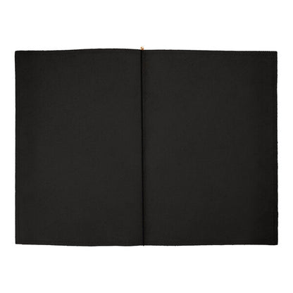 H. Risch, Inc. Genuine Leather 5 1/2" x 8 1/2" Menu Cover – item 7594GP5585BLK
