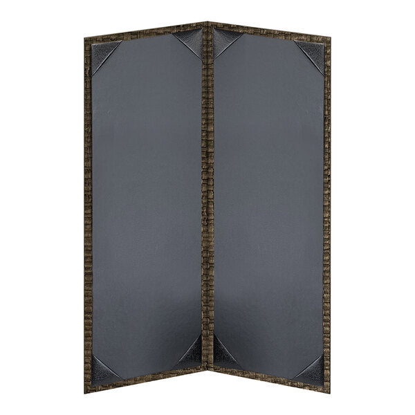 H. Risch, Inc. Rattan 4 1/4" x 11" Customizable Menu Cover – item 7594RTN2V4FEGK image 2