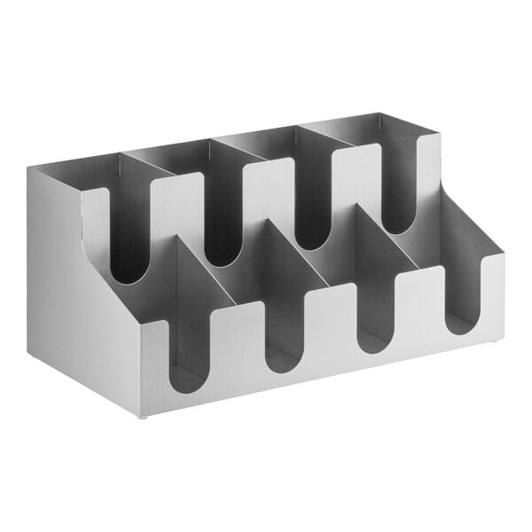 ServSense 8-Section / Wall-Mount Cup / Condiment Organizer – item 651CPOSS4X2