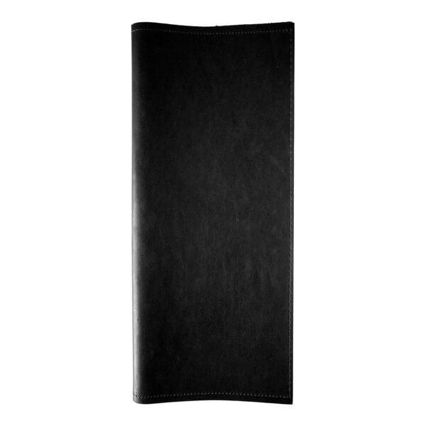 H. Risch, Inc. Genuine Leather 4 1/4" x 11" Menu Cover – item 7599GP42511BLK image 2