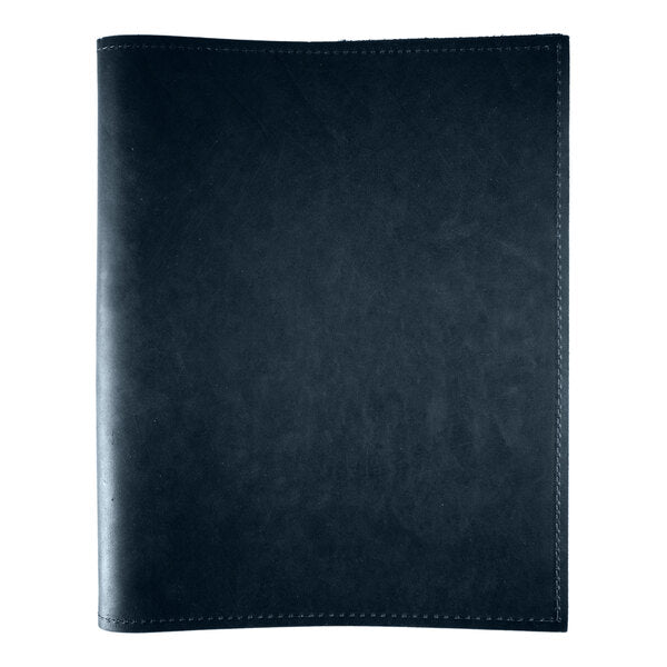 H. Risch, Inc. Genuine Leather 8 1/2" x 11" Menu Binder – item 7592GB8511BL
