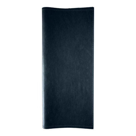 H. Risch, Inc. Genuine Leather 4 1/4" x 11" Menu Binder – item 7593GB42511BL