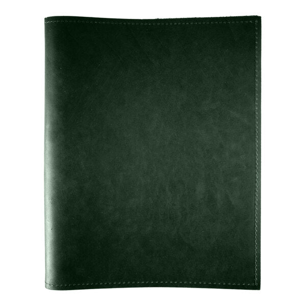 H. Risch, Inc. Genuine Leather 8 1/2" x 11" Menu Binder – item 7594GB8511GRN