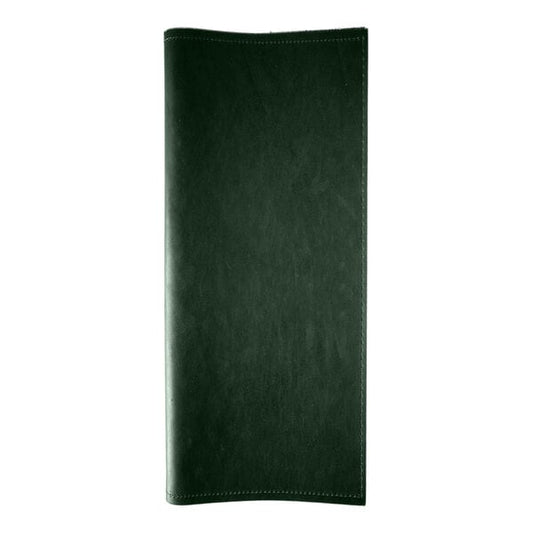 H. Risch, Inc. Genuine Leather 4 1/4" x 11" Menu Binder – item 7595GB42511GRN