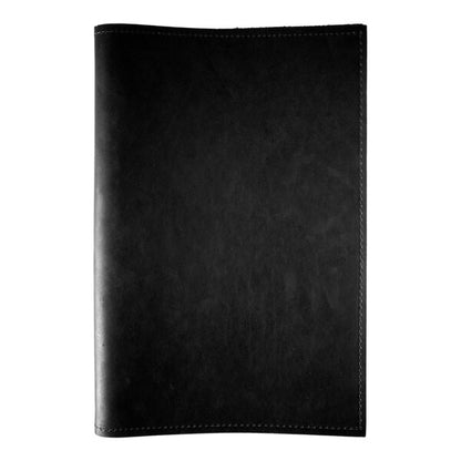 H. Risch, Inc. Genuine Leather 5 1/2" x 8 1/2" Menu Binder – item 7596GB5585BLK