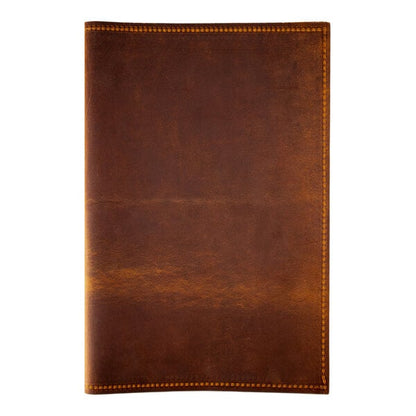 H. Risch, Inc. Genuine Leather 5 1/2" x 8 1/2" Menu Binder – item 7598GB5585BR